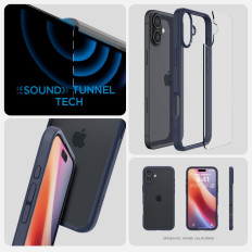 Zaštitne slučajeve na iPhone 16 Ultra hibrid - Transparentnost plava