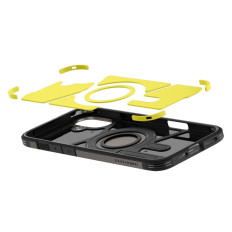 Tough Armor Magsafe Case met een standaard voor iPhone 16 - Gunmetal