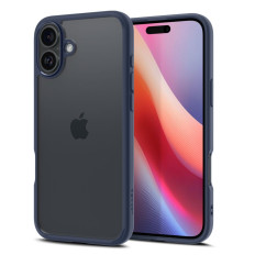 Cas de protection sur iPhone 16 Ultra hybride - Transparence Bleu