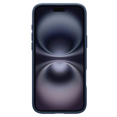 Primer na iPhone 16 tekoči zrak - modra