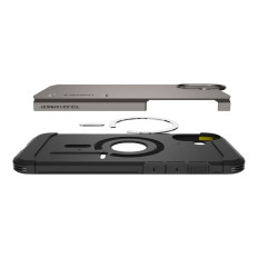 Σκληρή θήκη Armor Magsafe με ένα περίπτερο για το iPhone 16 - Gunmetal