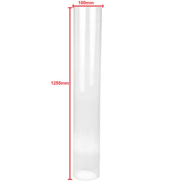 Tube en verre pour lampe à gaz du radiateur PIRAMIDE.