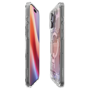 Pokrov pohištva na iPhone 16 Pro Ultra Hybrid Mag Zero Ena z Magsafe - Titanium