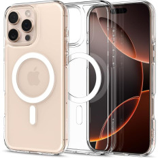Ochranné puzdro pre iPhone 16 Pro Ultra Hybrid Mag z Magsafe - Transparentné Biele