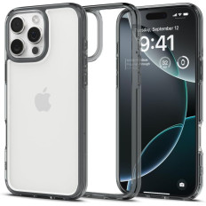 Caso de Powecki en el iPhone 16 Pro Ultra Hybrid - Gris transparente