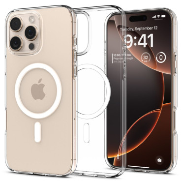 Prípad na iPhone 16 Pro Liquid Crystal Magsafe - transparentný