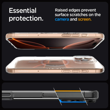 Primer na iPhone 16 Pro tekoči kristal Magsafe - prozorna