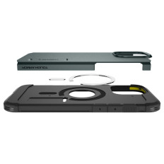 Saksett på iPhone 16 Pro med tøff rustning Magsafe - grønn