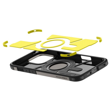 Case Case uz iPhone 16 Pro ar grūts bruņas MagSafe - Gunmetal