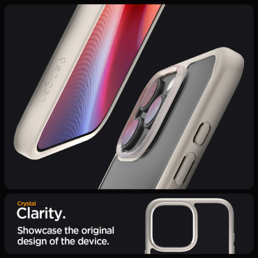 The case of the backpack for the iPhone 16 Pro Ultra Hybrid - titanium