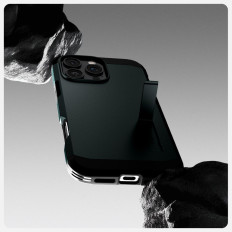 Saksett på iPhone 16 Pro med tøff rustning Magsafe - grønn