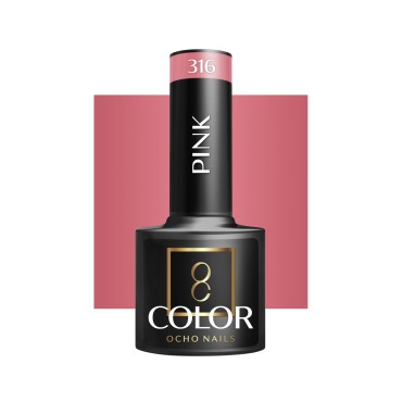 Verniz Híbrido para Unhas OCHO NAILS rosa 316 - 5 g — vista frontal
