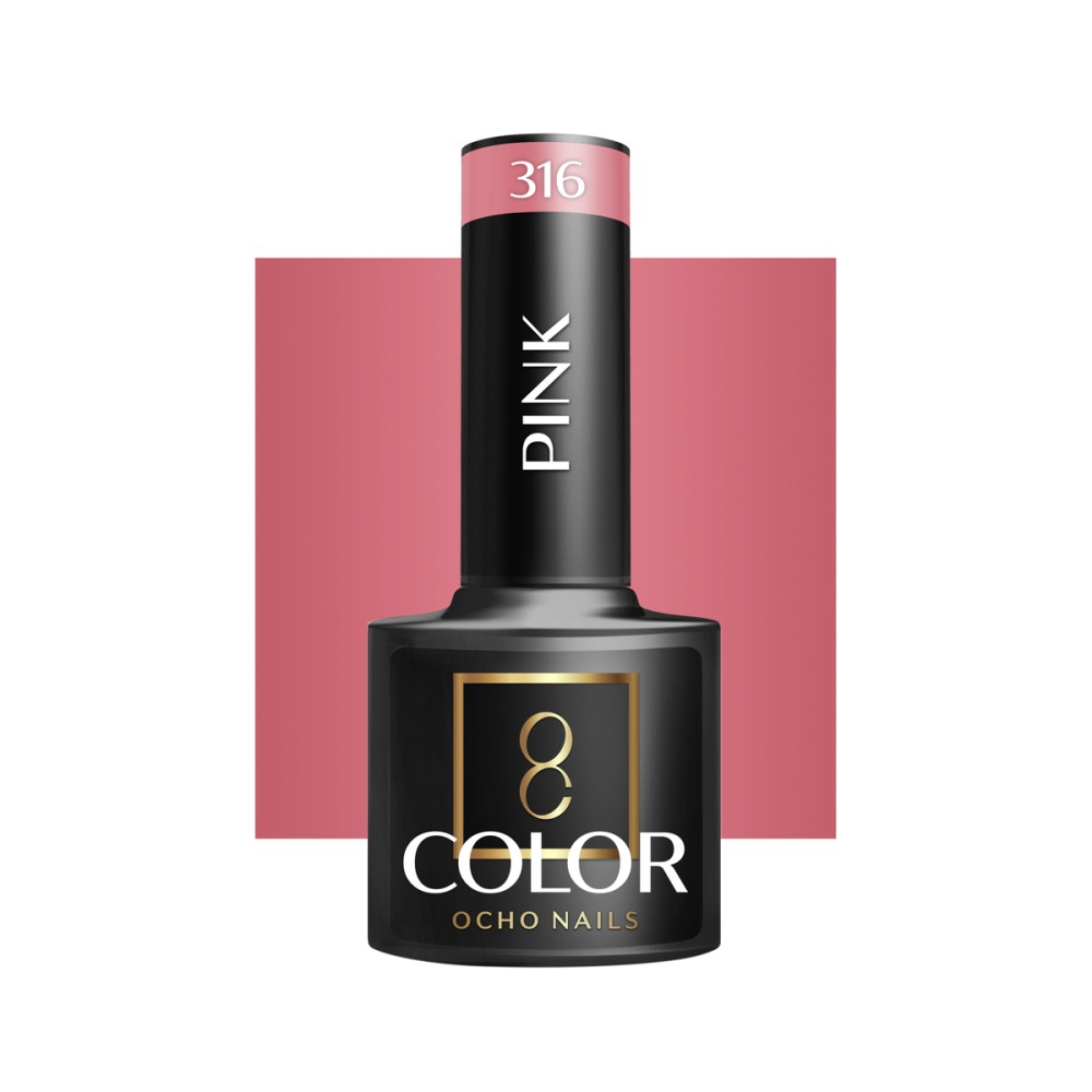 OCHO NAILS Hybridikynsilakka pinkki 316 - 5 g — etuosa