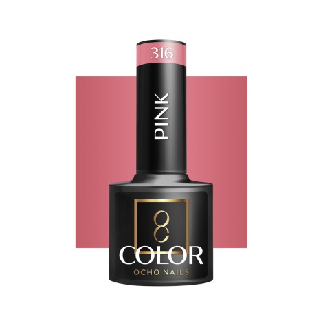 Verniz Híbrido para Unhas OCHO NAILS rosa 316 - 5 g — vista frontal