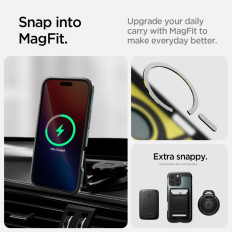 Saksett på iPhone 16 Pro med tøff rustning Magsafe - grønn