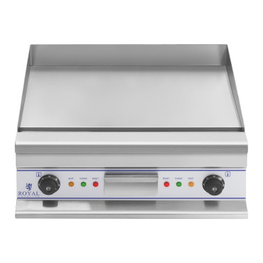 Glatte Grillplatte elektrisch zum Braten von 60cm 400V Royal Catering RCG 60s