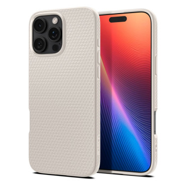 Cas d'affaire sur iPhone 16 Pro Liquid Air - Titanium