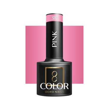 OCHO NAILS Hybrid-geelilakka Pink 317 5 g — etuosa
