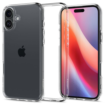 Caso de proteção no iphone 16 mais ultra híbrido - transparente