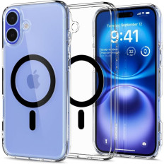 Caso da piscina no iPhone 16 mais Magsafe - Magsafe - preto transparente