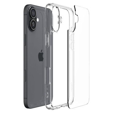 Caso de proteção no iphone 16 mais ultra híbrido - transparente