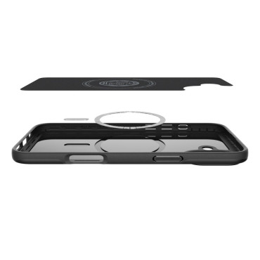 Cassa protettiva su iPhone 16 Plus Thin Fit Magsafe - Nero