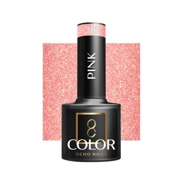 OCHO NAILS Hybrid lak za nokte ružičasti 318 - 5 g — pogled sprijeda