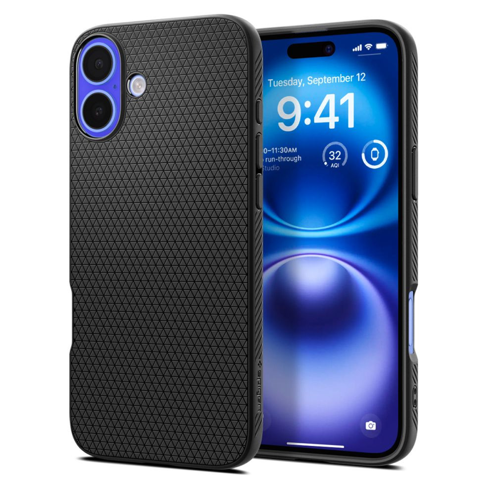 Beskyttelsesveske til iPhone 16 Plus Liquid Air - Svart