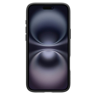 Capa protetora para iphone 16 mais ar líquido - preto