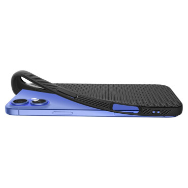 Capa protetora para iphone 16 mais ar líquido - preto