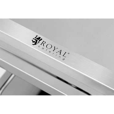 Vendéglátás pincér 3 polc 150 kg rozsdamentes acélból Royal Catering RCSW 3A