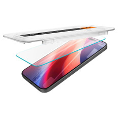 Härdat glas med monteringsram på iPhone 16 Pro Max