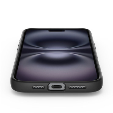 Étui de protection pour iPhone 16 plus air liquide - Noir