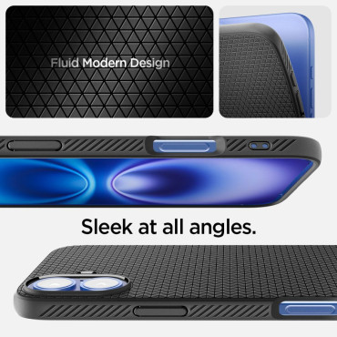 Beskyttelsesveske til iPhone 16 Plus Liquid Air - Svart