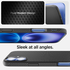 Zaštitni slučaj za iPhone 16 plus tekući zrak - crni