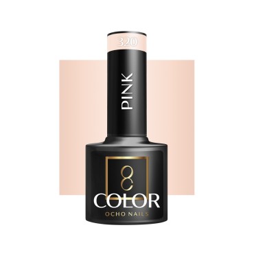 OCHO NAILS hibridni lak za nokte pink 320 - 5 g — pogled sprijeda