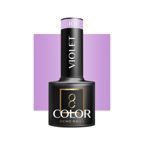 OCHO NAILS Υβριδικό βερνίκι νυχιών Βιολετί 401 - 5 g — προβολή από μπροστά