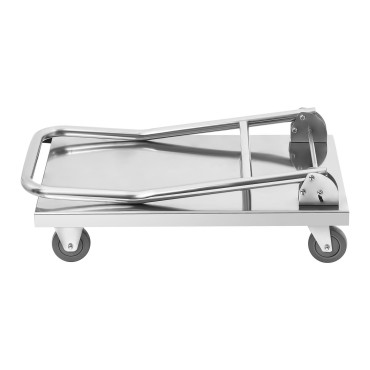 Carrinho de armazenamento de plataforma com cabo de dobramento de até 400 kg rcft-1.1