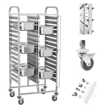 Servitör servitör med rostfritt stål för gastronomi 30 x GN 1/1 RCTW-30GN.1