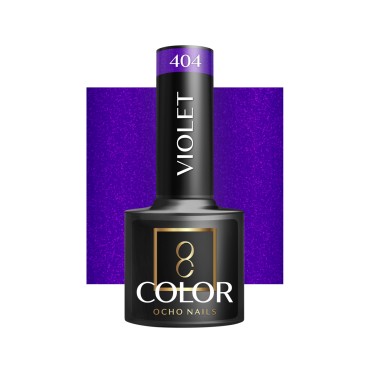 OCHO NAILS Hybrid lak na nechty fialová 404 - 5 g — pohľad spredu