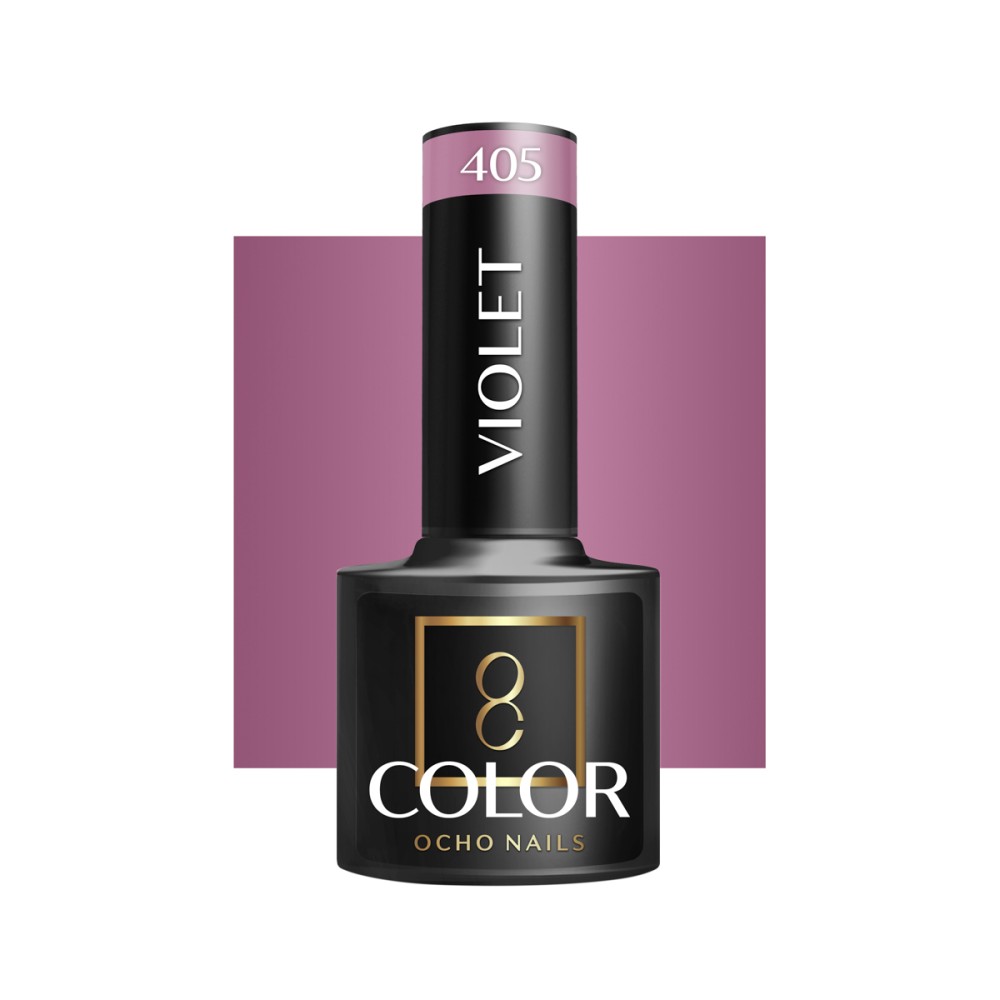 OCHO NAILS Hybride nagellak violet 405 - 5 g — vooraanzicht