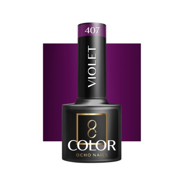 OCHO NAILS Hybrid Nagellack Violet 407 -5 g — Vorderansicht