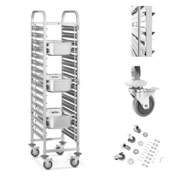 Garçom de catering para transportar 16 contêineres TAC GN 1/1 Royal Catering Rctw-16gn.1