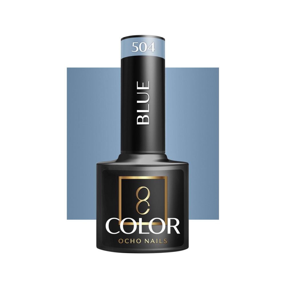 OCHO NAILS Smalto Ibrido Blu 504 - 5 g — vista frontale