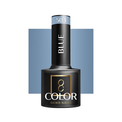 OCHO NAILS Smalto Ibrido Blu 504 - 5 g — vista frontale