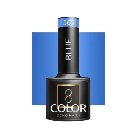 OCHO NAILS Hibrid körömlakk kék 505 - 5 g — elölnézet