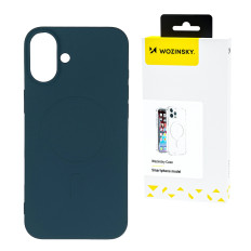 Custodia magnetica in silicone per Samsung Galaxy S25 + - blu