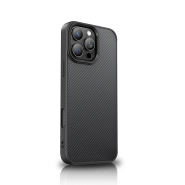 Samsung Galaxy S25 + Étui en fibre de carbone avec Magsafe - Noir