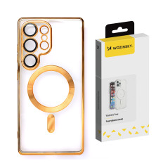 Poolpacks per Samsung Galaxy S25 + Caso elettroplated con Magsafe - Golden
