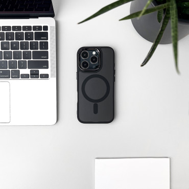 Samsung Galaxy S25 Glitter Case με Mag Safe - Μαύρο με Brocade